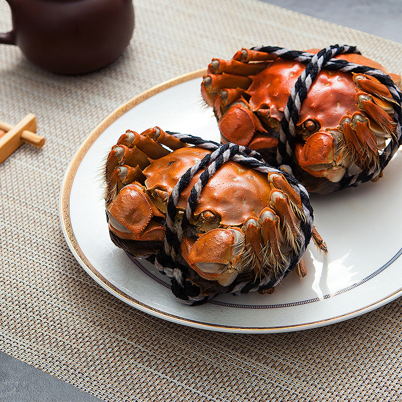 [礼劵]蟹霸仙 大闸蟹礼券 896型 公3.0两 母2.0两 3对装 海鲜水产大闸蟹礼品卡 卡劵 礼品劵高清大图