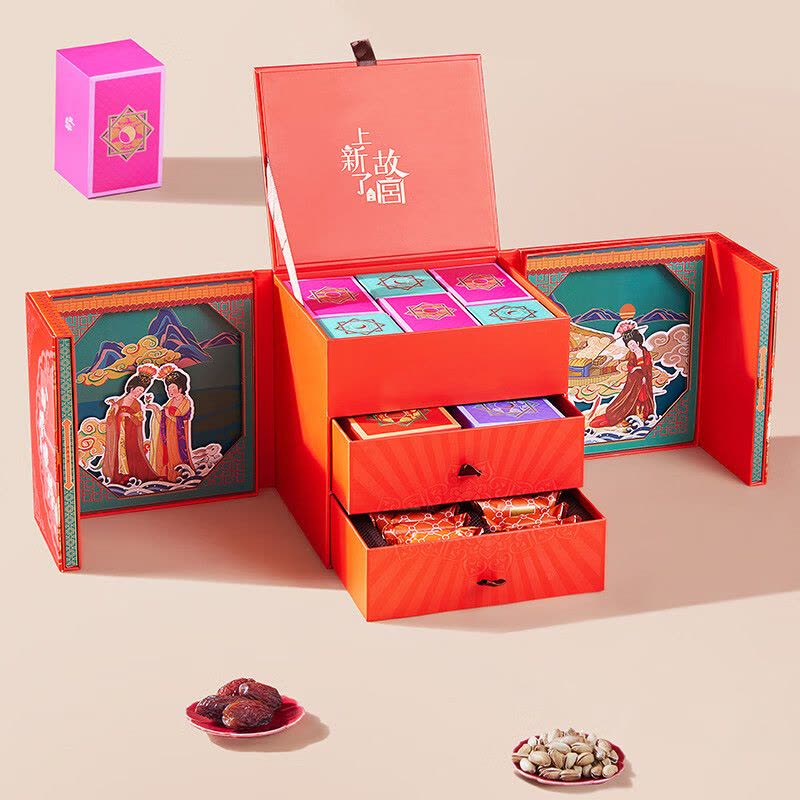 臻味 宫廷璞宴 坚果糕点礼盒 1.157kg 盒图片