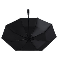 天堂伞 新款雨伞33584E悠然自得三折全自动黑胶防紫外线晴雨两用伞(黑色) (单位:件)