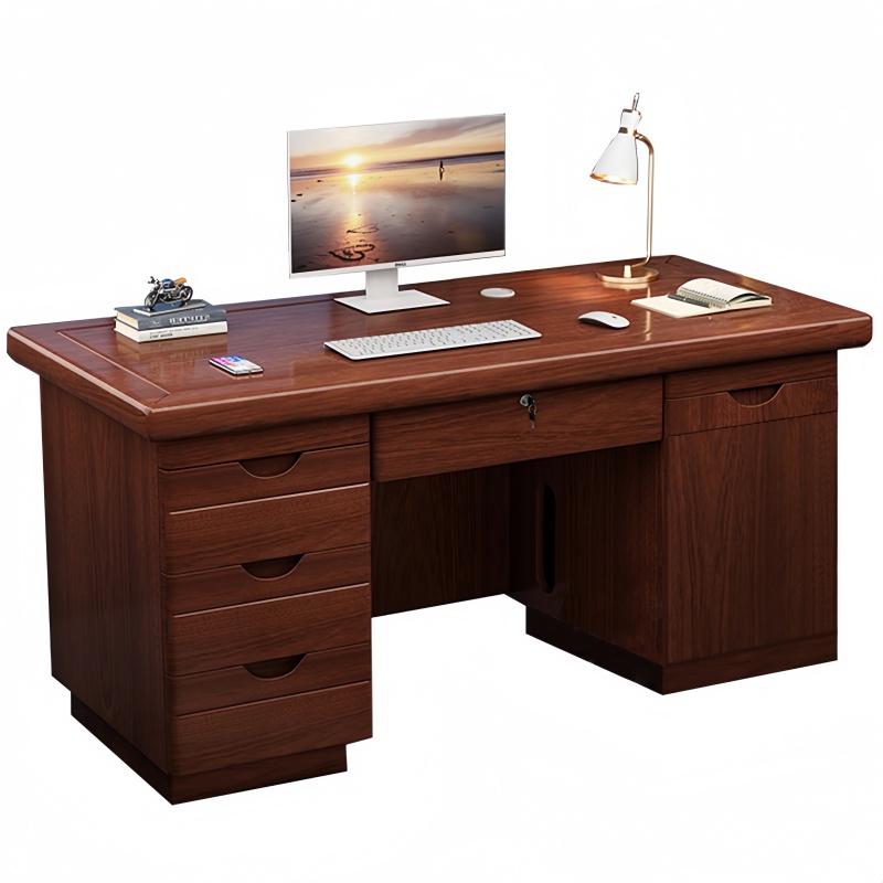 凌迪星木质办公桌高清大图