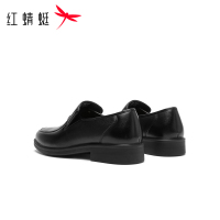 红蜻蜓男鞋秋冬新款一脚蹬商务休闲薄绒皮鞋男简约软底舒适爸爸鞋