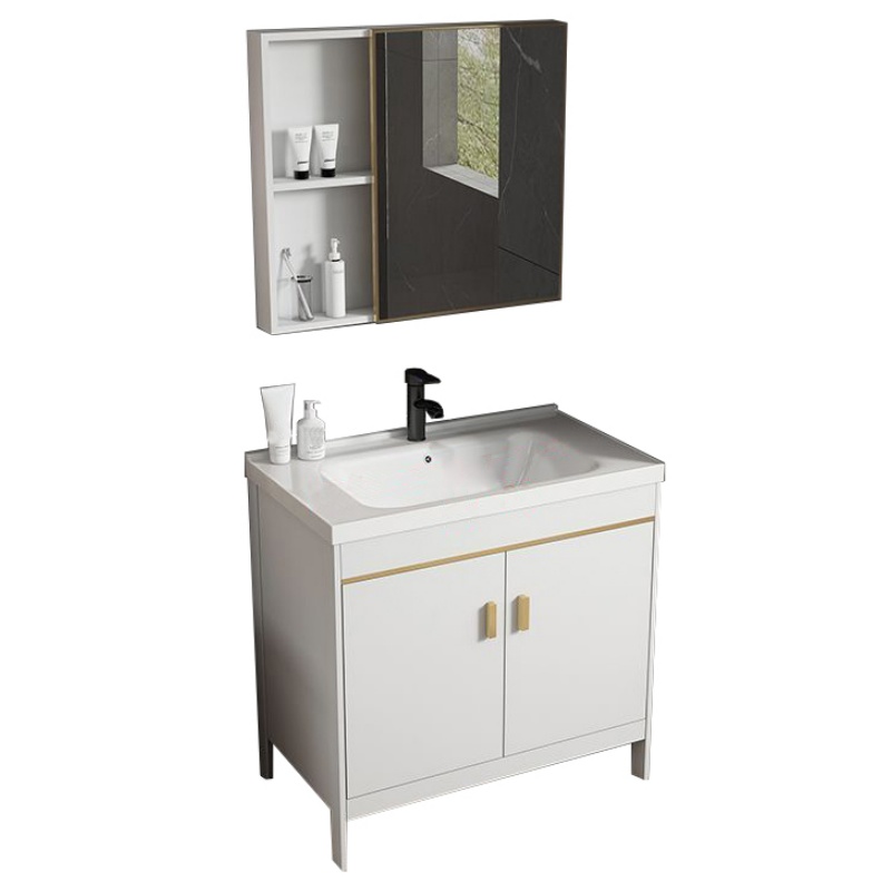 悦兴诚 洗脸台 洗漱台+镜柜81*48*81cm