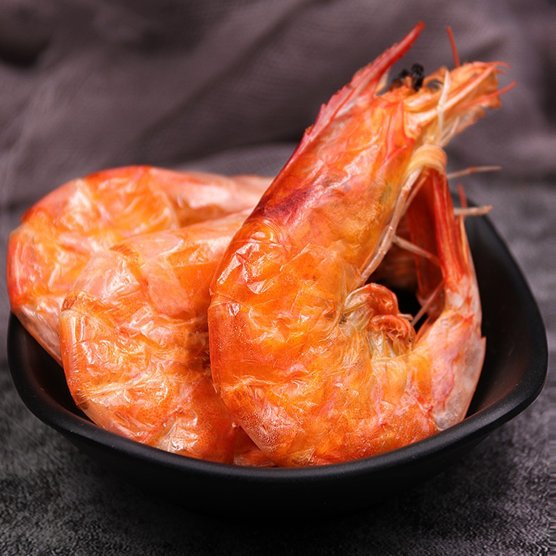 好拾味 即食虾干 干虾烤虾对虾干150g/袋30-40只 淡干烤海虾海产干货虾类生鲜海鲜水产
