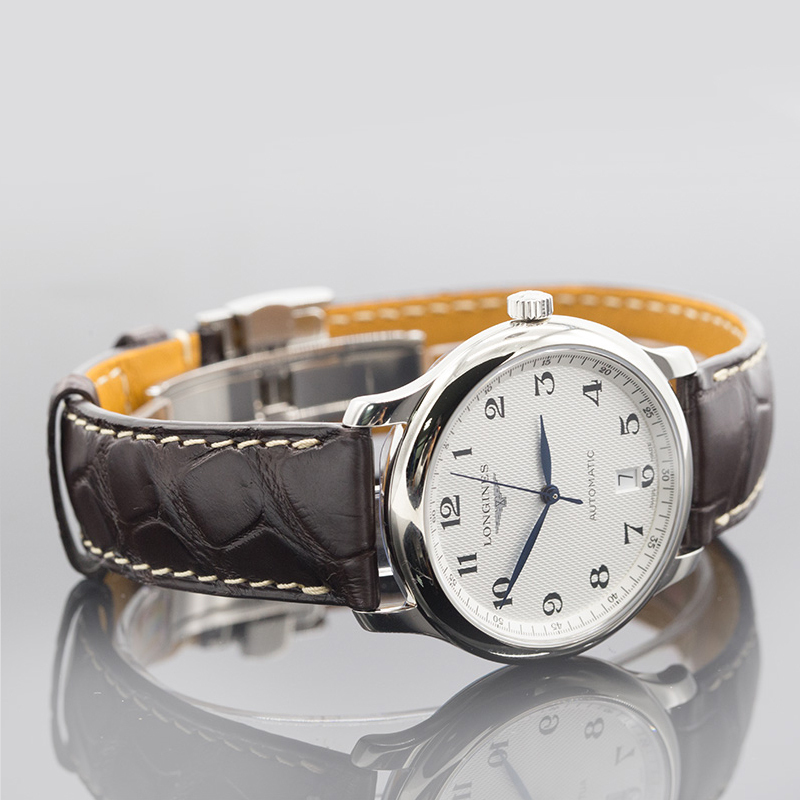 longines浪琴 名匠系列 皮带机械男表l2.628.4.78.