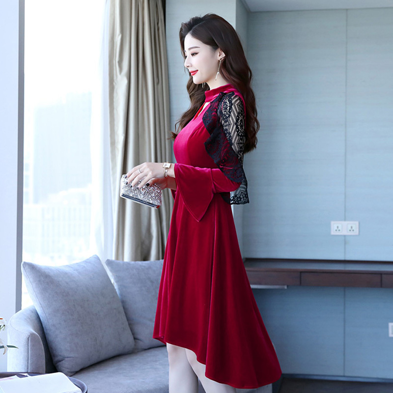 2018新款女装 裙子春季学生矮个子夏显高小个子直筒御姐范连衣裙