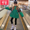 可莉允女童外套秋冬2022新款韩版洋气儿童加绒加厚中大童中长款派克棉服