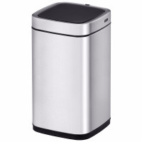 感应式垃圾桶 EK9252 灰钢 9L智能自动开盖电动大号垃圾桶锂电池款/个(BY)