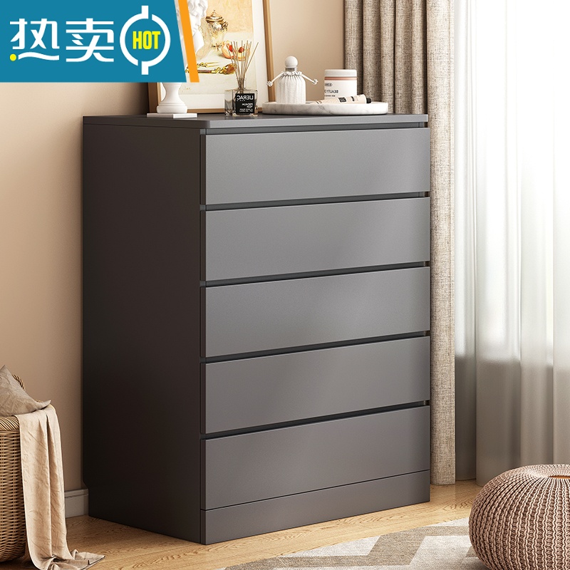 敬平五斗柜意式斗橱客厅美式仿实木收纳柜子储物柜轻奢卧室斗柜抽屉柜高清大图