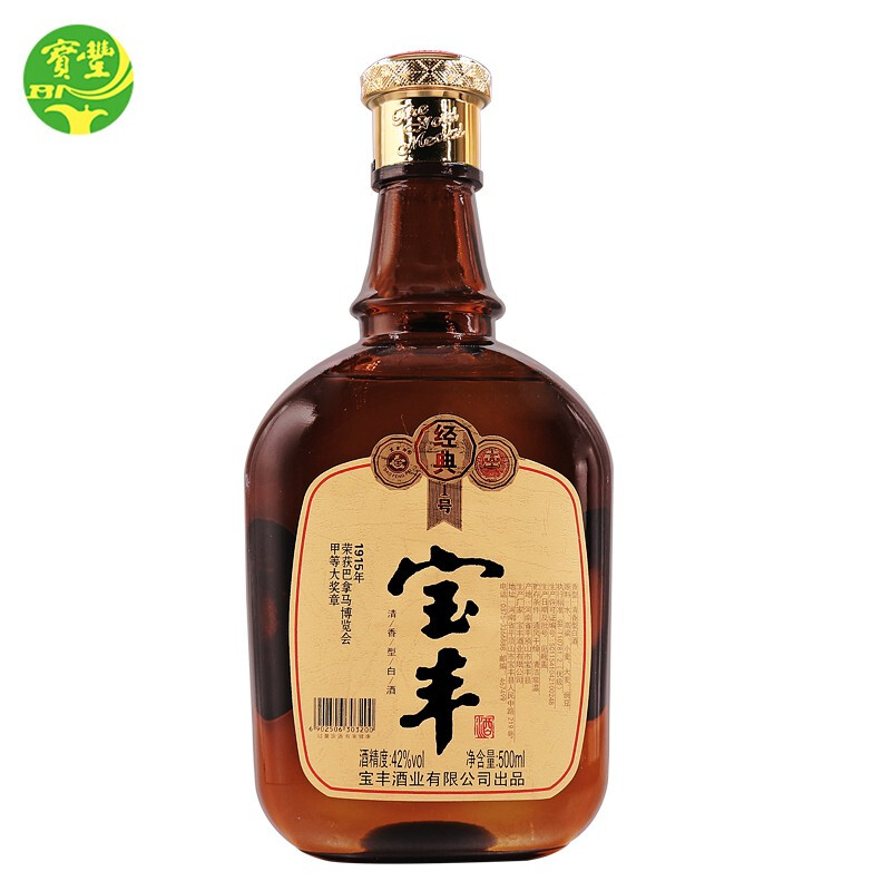 宝丰酒经典一号42度清香型白酒粮食酒500ml单瓶参数