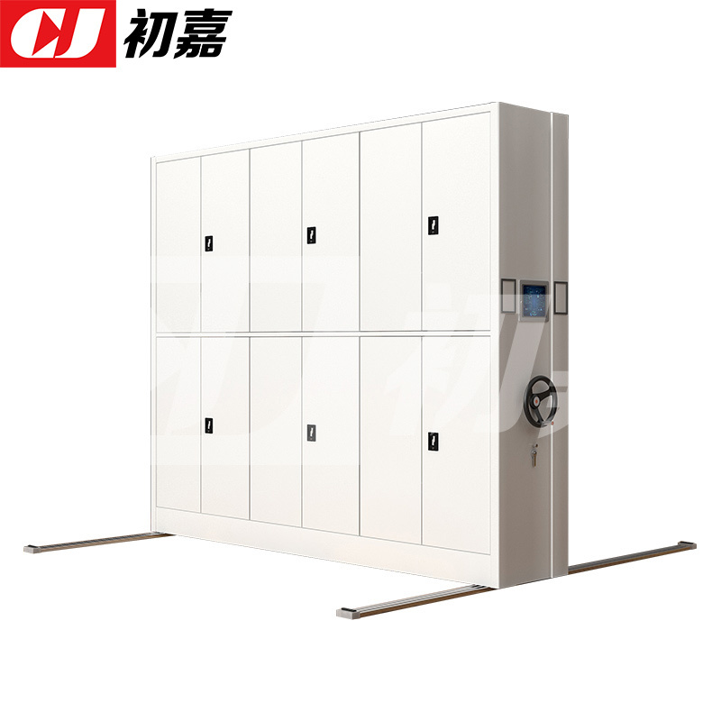 初嘉(CJ)智能密集架移动式档案柜钢制轨道智能密集柜 一列3组