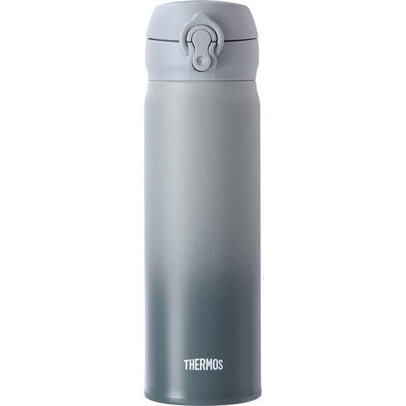 膳魔师（THERMOS） 保温杯学生水杯男女情侣杯子弹盖车载杯JNL502卡通限量款500ml 渐变灰