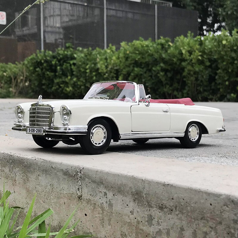 美驰图(maisto) 1:18 1967年 奔驰280se 敞篷版 合金汽车模型 车模