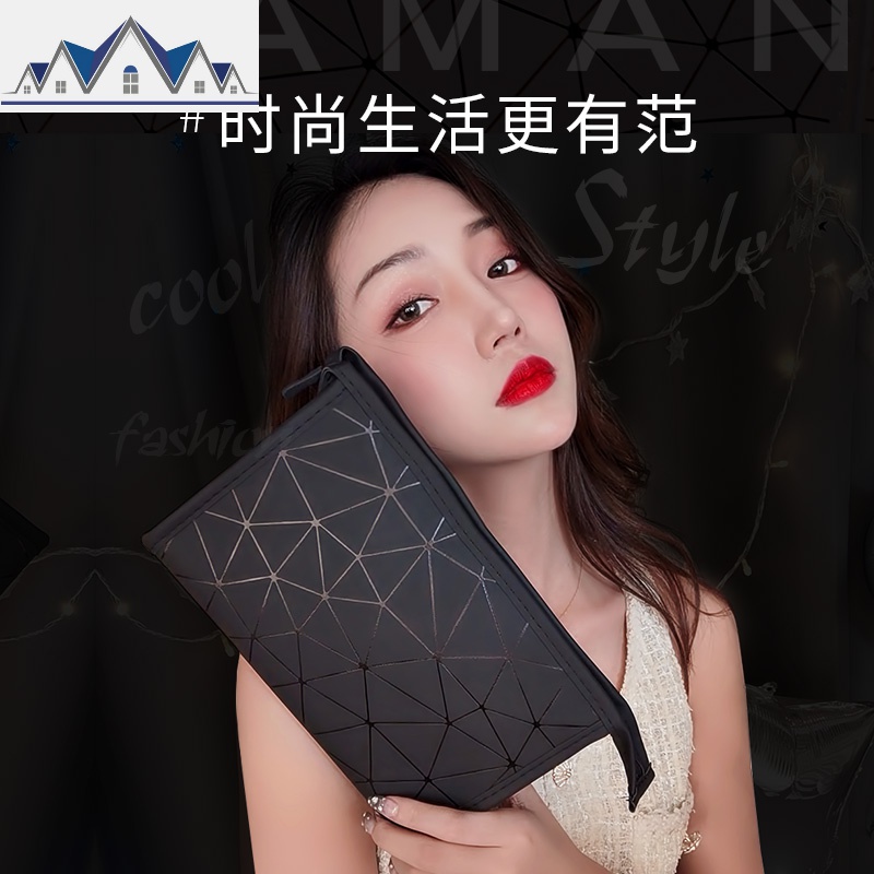 网红化妆包女便携ins风超火大容量韩国随身小号旅行化妆品收纳包 三维工匠高清大图
