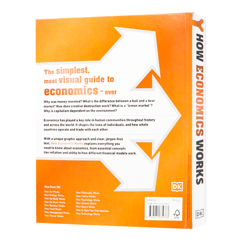 [正版]DK出品 经济学如何工作概念的可视化解释 英文原版 How Economics Works: The Conc高清大图