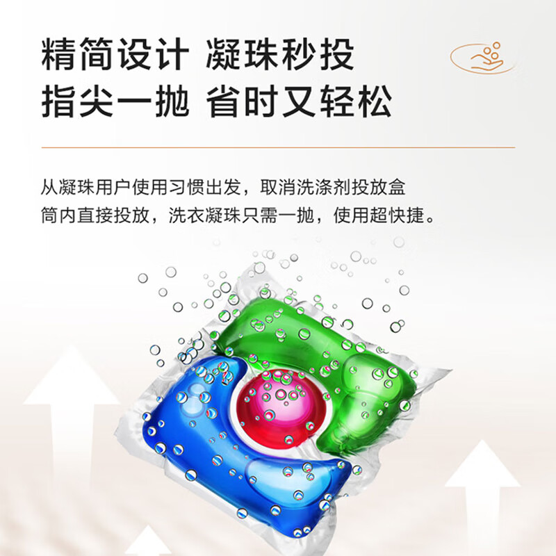 海尔(Haier)10公斤 大容量 全自动家用 滚筒洗衣机 智能变频 超薄机身 除菌螨 XQG100-B29高清大图