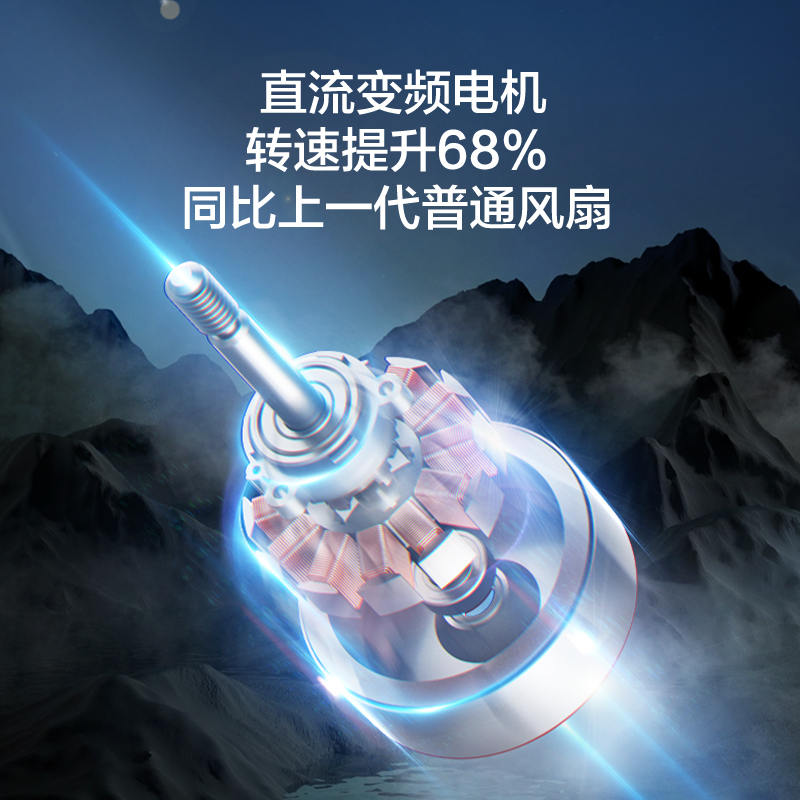 艾美特(Airmate)星球空气循环扇节能落地家用电风扇大风量风扇直流变频智能遥控定时台立式风扇 FA18-RD65白色