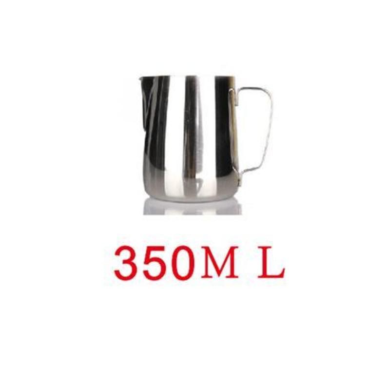 350ML 不锈钢镜面拉花杯奶杯量杯咖啡器具拉花缸大容量加厚拉花杯模具