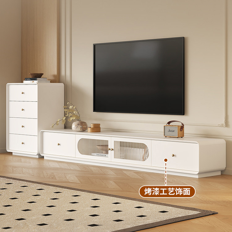 沃灏 茶几电视柜组合（主几：800*800*400 边几：550*480电视柜：1950*380*400）高清大图