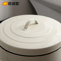 欧润哲(ORANGE) 12升缓降静音脚踏垃圾桶 圆形带盖家用大厅收纳桶卫生间酒店清洁筒102103