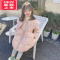 可莉允女童棉服2022年冬季新款加厚儿童宝宝中长款羽绒棉衣洋气冬装棉袄