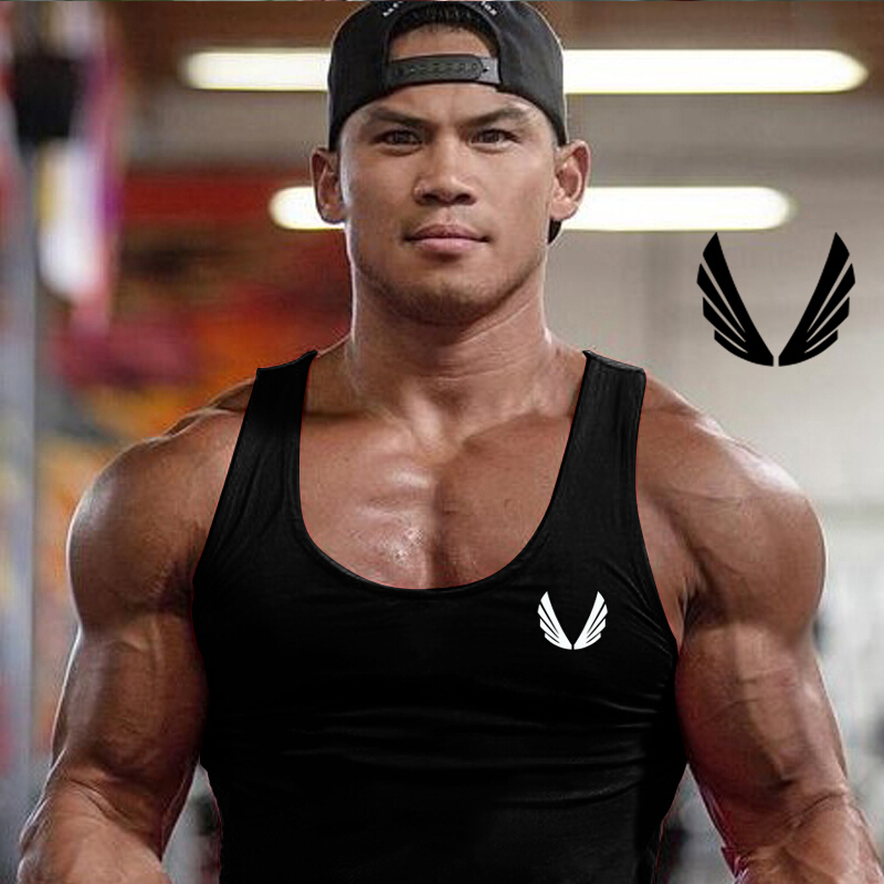opzc男士马甲 超人健身背心男工字健美运动坎肩紧修身弹力背心无袖