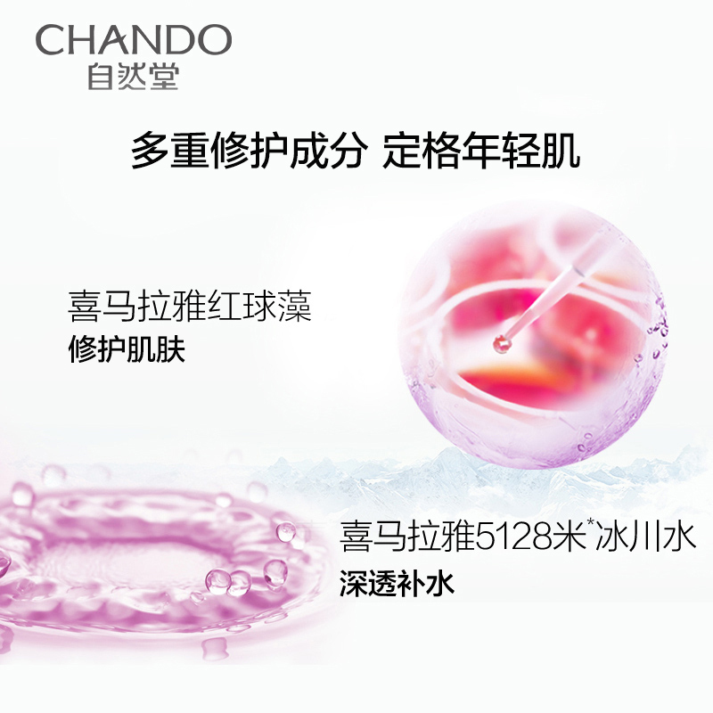 自然堂(CHANDO)凝时鲜颜洁水霜护肤套装(洗面奶125g+冰肌水160ml+熬夜霜50g+赠品)保湿修护黑眼圈