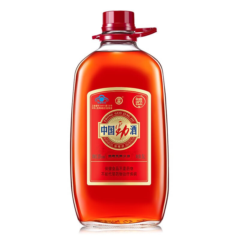 劲牌 中国劲酒35度 礼盒装 5L/5升 桶装保健酒(新老包装随机发)高清大图