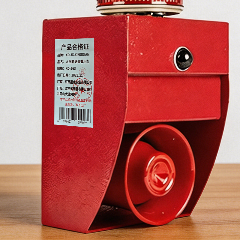 XD JX.XINGDIAN 太阳能语音警示灯 XD-563 个高清大图