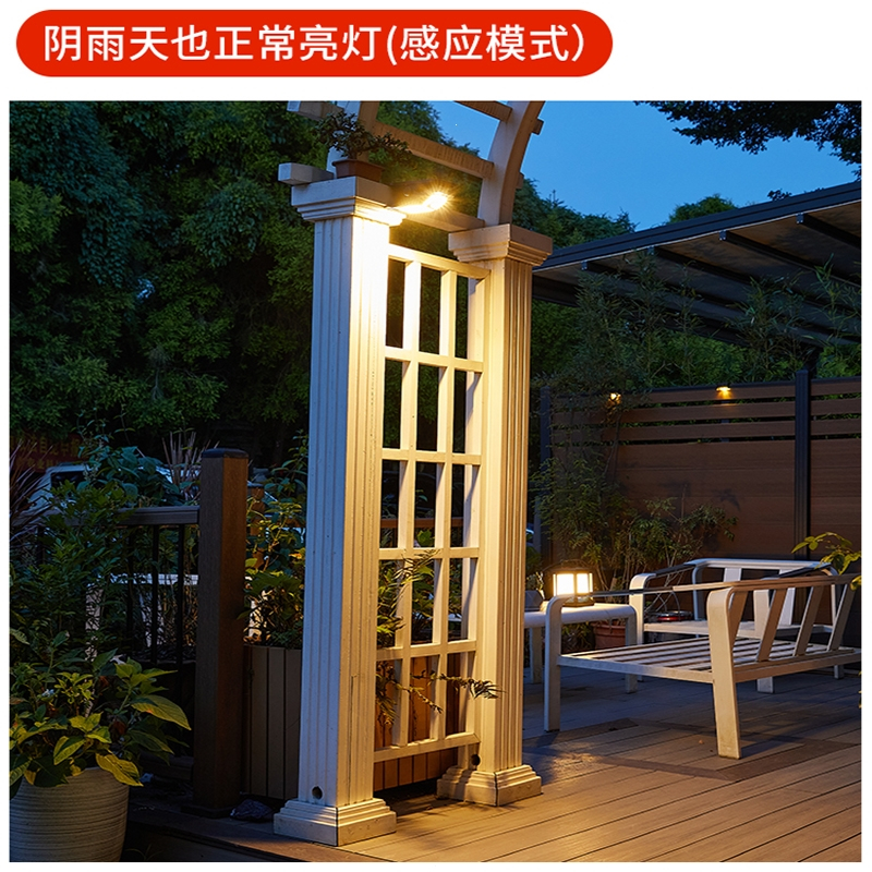 锦兆家居太阳能户外壁灯室外庭院阳台露台花园布置人体感应新款充电