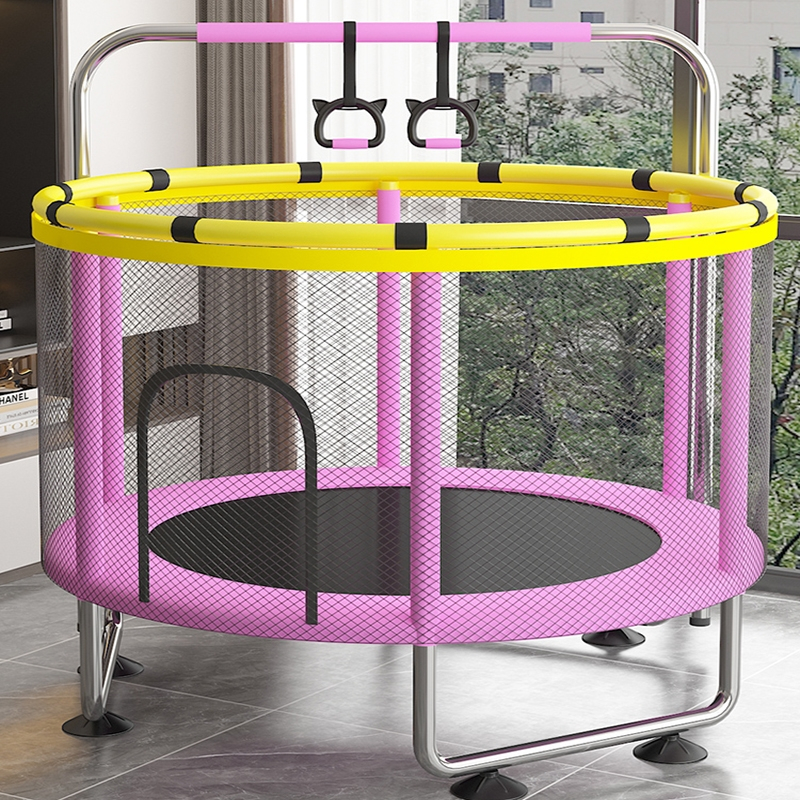 闪电客蹦蹦床家用儿童室内宝宝弹跳床小孩玩具成人健身带护网家庭跳