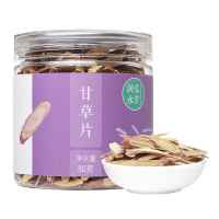 润弘永堂 甘草片 长尖片80g/罐 宁夏甘草片 甘草切片