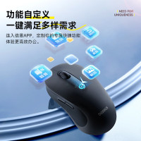 倍思无线蓝牙鼠标适用苹果Mac华为Matebook笔记本电脑平板台式机办公静音轻量化人体工学鼠标BS-F02皓月白