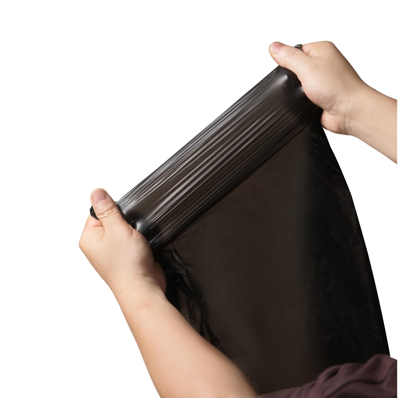 茶花 一大卷抽绳垃圾袋M100 45cm*50cm*100只/卷高清大图