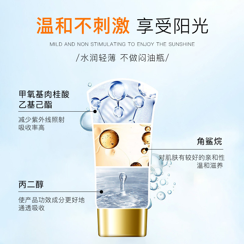 碧素堂防晒霜SPF50+清爽不油腻全身防晒防隔离水防紫外线防辐射护肤品xq-5