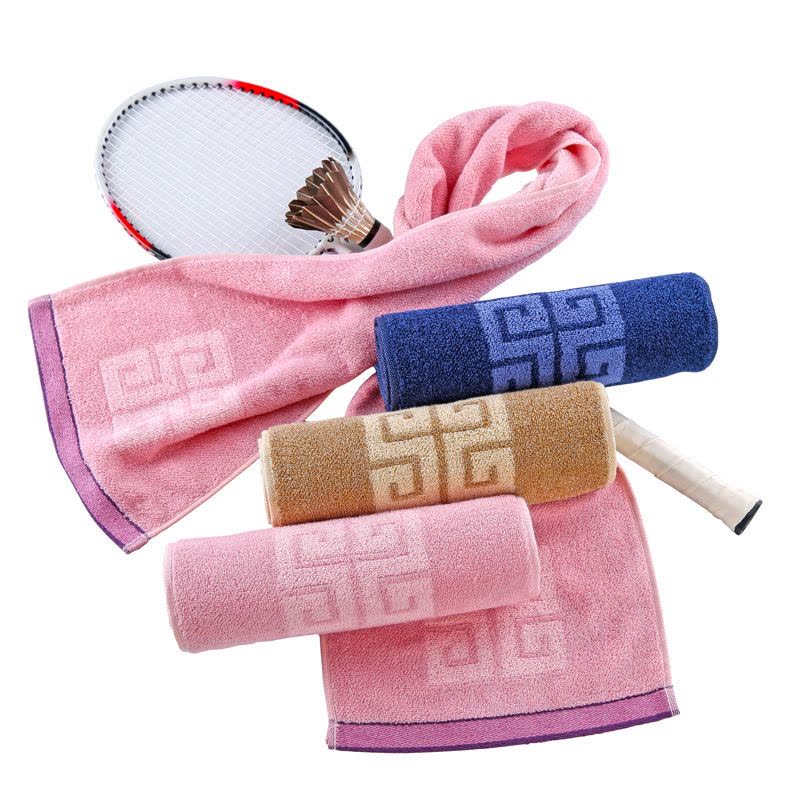 金号(KING SHORE)纯棉加厚超长提花运动巾大规格全棉吸水汗瑜伽跑步毛巾120*25图片