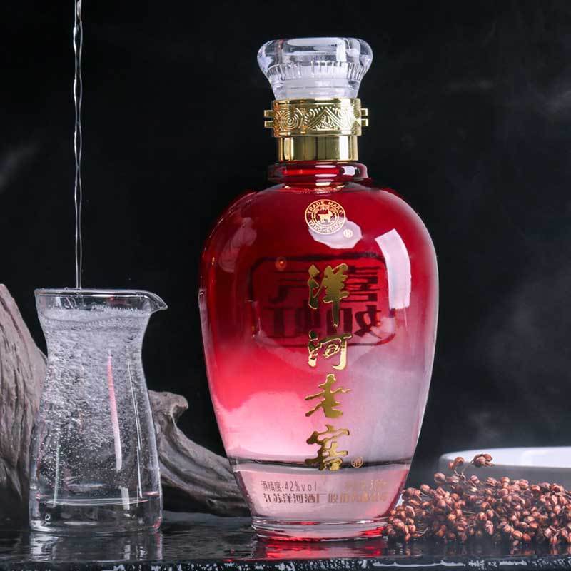 WQMD洋河老窖喜气如虹42度口感绵柔浓香型白酒单瓶500ml