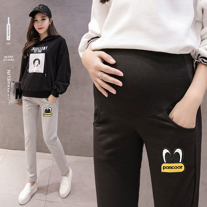 迪鲁奥(DILUAO) 孕妇裤子秋季宽松2021新款时尚裤长裤孕妇休闲裤图片