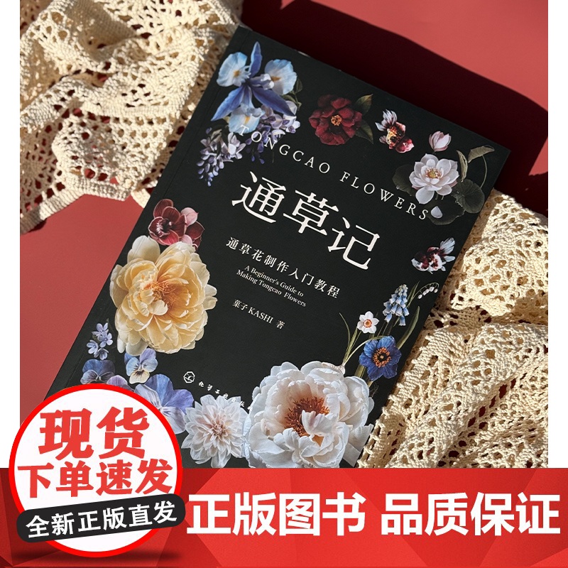 赠书签 通草记 通草花制作入门教程 仿真花永生花制作工艺技法 中国传统文化 零基础初学者入门案例详解图解非遗手工DIY一高清大图