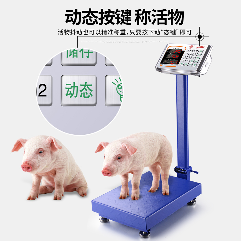 大红鹰电子秤台秤300kg商用家用100公斤