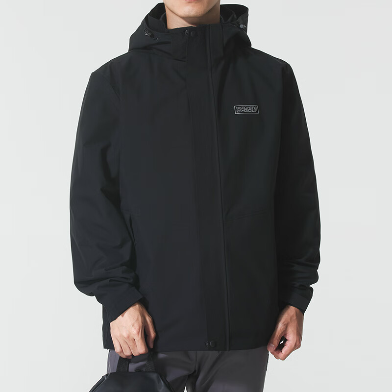 斯凯奇(Skechers)男装新款运动服跑步健身训练防风衣休闲夹克外套P225M275-00NA ZP高清大图