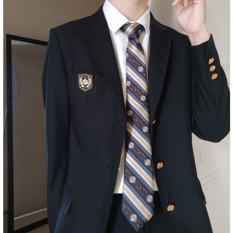 盛世曼尼柴柴一兔丨川栗高jk制服dk领带衬衫领部配件原创设计西式