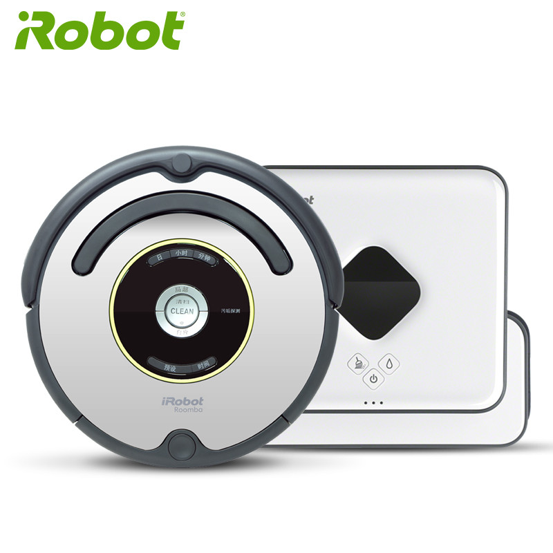 美国艾罗伯特(iRobot)扫地机器人 651+381 预约定时 分区域 拖地超静音 功率33 智能家用全自动清扫吸尘器高清大图