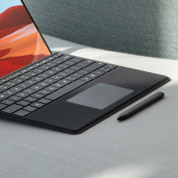 微软Surface Pro X 平板电脑二合一键盘盖 冰晶蓝+Slim Pen 超薄触控手写笔 适用Pro 8和Pro
