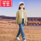 可莉允女童棉服2022新款儿童秋冬装外套冬季棉衣女大童夹棉女孩冬款棉袄