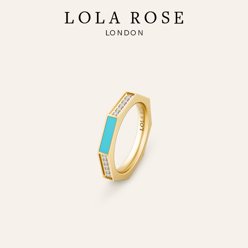 Lola Rose罗拉玫瑰 八边形系列戒指 时尚戒指轻奢