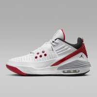 耐克Jordan Max Aura 5 减震防滑耐磨 低帮 篮球鞋 男款 白红色 DZ4353-101