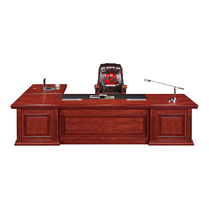 中豫鑫泽 ZYXZ4052201 油漆家具老板桌大班台办公桌主管经理桌含副柜 3.2米