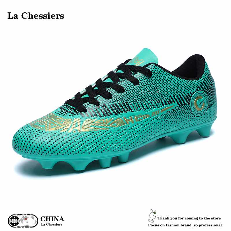 La Chessiers户外足球鞋男AG长钉女成人儿童中小学生草地运动男女同款32码训练鞋高清大图