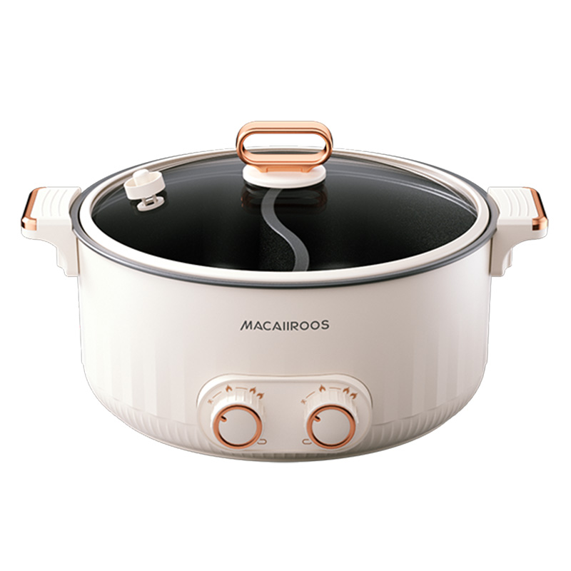 迈卡罗电火锅材质厚实耐用设计简约新颖高效火力受热均匀MC-HG527