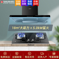 樱花(SAKURA)烟灶套餐 欧式顶吸抽油烟机18立方燃气灶具热水器厨电套装T102M+BBG09